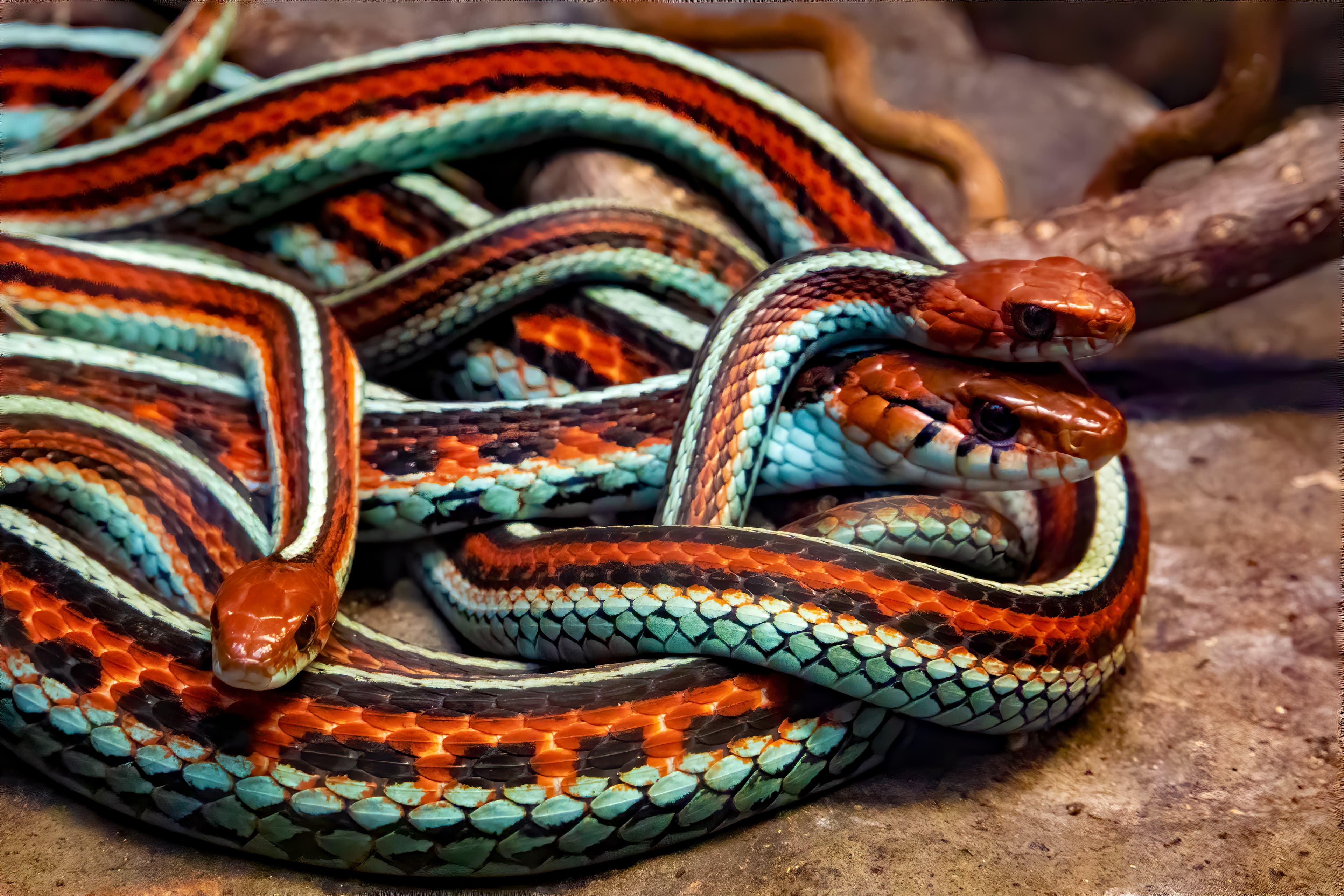 Python with vibrant colors
